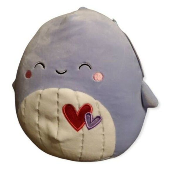 Squishmallows Other - Squishmallows 2022 Valentines Day Samir Whale  8” Plush Toy NWT